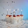 Свеча Цифра, 2 Грани, Серебро, Металлик, 4,2*6 + 4,5 см, с держат. - в магазине «ШарикClub»