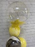 Шар (18''/46 см) Сфера 3D, Deco Bubble, с перьями на выбор - в магазине «ШарикClub»