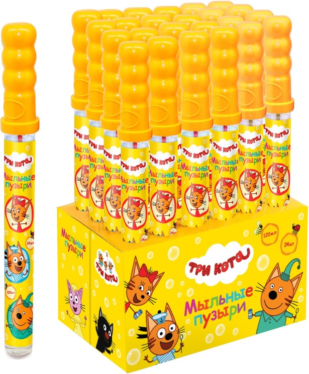 Мыльные пузыри Меч, Три Кота, 120 мл. 1 шт. - в магазине «ШарикClub»