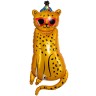 Шар (47''/119 см) Фигура, Леопард в солнечных очках - в магазине «ШарикClub»
