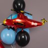 Шар (36''/91 см) Фигура, Вертолет, Красный - в магазине «ШарикClub»