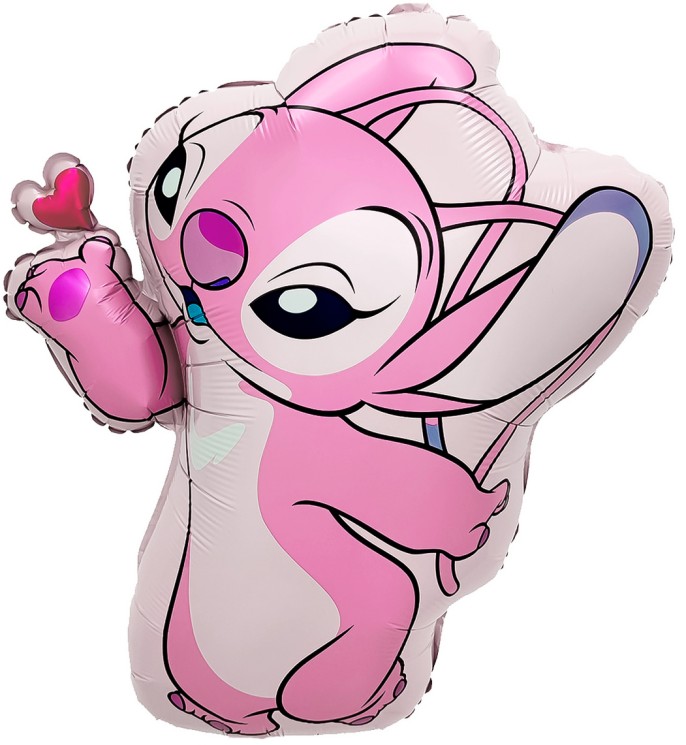 Шар (26''/66 см) Фигура, Любимый монстрик с сердечком, Розовый - в магазине «ШарикClub»