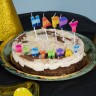 Свечи Буквы Happy Birthday, Яркий микс, 2,5 см, 1 шт. с держат. - в магазине «ШарикClub»