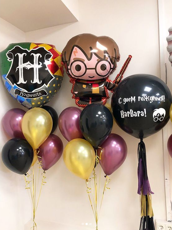 Фонтан из шаров "Harry Potter" №7 - в магазине «ШарикClub»