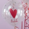 Шар (12''/30 см) Про любовь..., Прозрачный, кристалл, 5 ст - в магазине «ШарикClub»