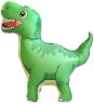 Шар (24''/61 см) Фигура 3D, Динозавр Тираннозавр, Зеленый - в магазине «ШарикClub»