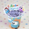 Свечи Грузовичок Лёва, 7 см, 4 шт. с держат. - в магазине «ШарикClub»