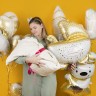 Шар (40''/102 см) Фигура, Мишка со звездочкой, Наше Чудо, Сатин - в магазине «ШарикClub»