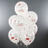 Шар (12''/30 см) Отмечай Эпично, Белый, пастель, 1 ст - в магазине «ШарикClub»
